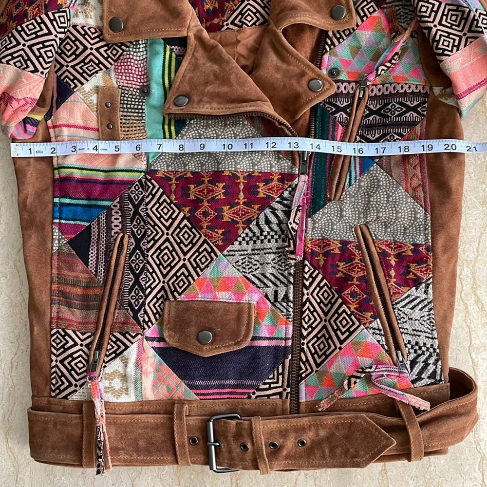 NWOT We The Free Vintage Style Cow Leather Jacket. S. Rare! $950 - Picture 11 of 15